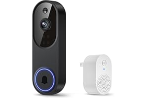 WARMBOT Smart Video Doorbell Camera with AI Motion Detection, Night Vision, Cloud Storage, 2 Way Audio, Battery Powered, 2.4GHz Wi-Fi Only