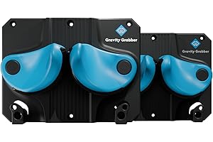 Gravity Grabber - Ultimate Ski & Snowboard Wall Rack | Secure, Non-Slip Storage | Fits Any Ski/Board | Garage Organization | Ski Storage Rack | Snowboard Storage Rack | Winter Gear Organizer | 2 Pck