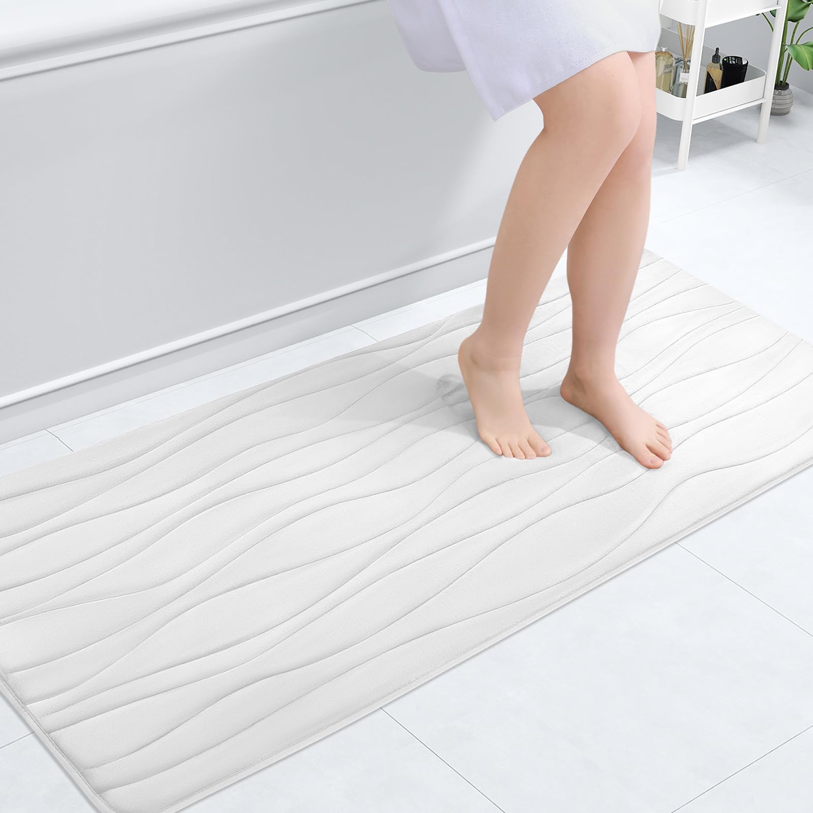 Buganda Memory Foam Bathroom Rug Mat 59x20, Extra