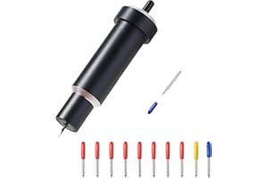PLOOTA Explore Black Deep Cut Blade and Housing Kit for Cricut Explore 3/Air 2/Air/One/Cricut Maker 3/Maker Aosry Deep Point Blade, 45°Standard Blades,30°Fine Point Blades,60°Deep Cut Blades