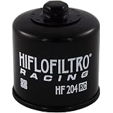 HiFloFiltro HF204RC Black RC High Performance Premium Oil Filter, Single
