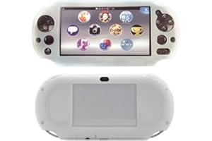 RDFJ Silicon Full Cover Skin Protector Case for PSVita2000 (White)