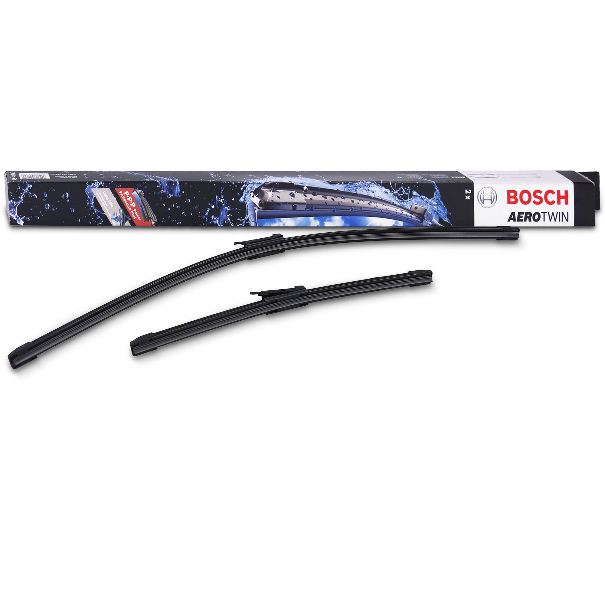Bosch Wiper Blade Aerotwin A078S, Length: 700mm/380mm – Set of Front Wiper Blades - Only for Left-Hand Drive (EU)