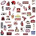 QWDDECO Sticker Pack [102 pcs] Vinyl Stickers for Laptop,Skateboard,Bike,Luggage,PS4,Xbos one,iPhone-Party Favors for Adults,Teens,Boys and Girls-Graffiti Decal-Waterproof