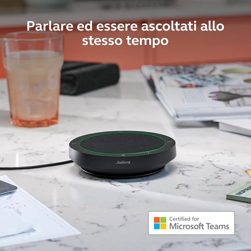 Speak2 75 Speaker Bluetooth Senza Fili per Lavoro, Grigio Scuro