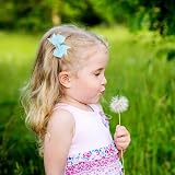 ZTMY 40Pcs Baby Hair Clips 2 in Grosgrain Ribbon Bows 20 Colors Alligator Clips view 5