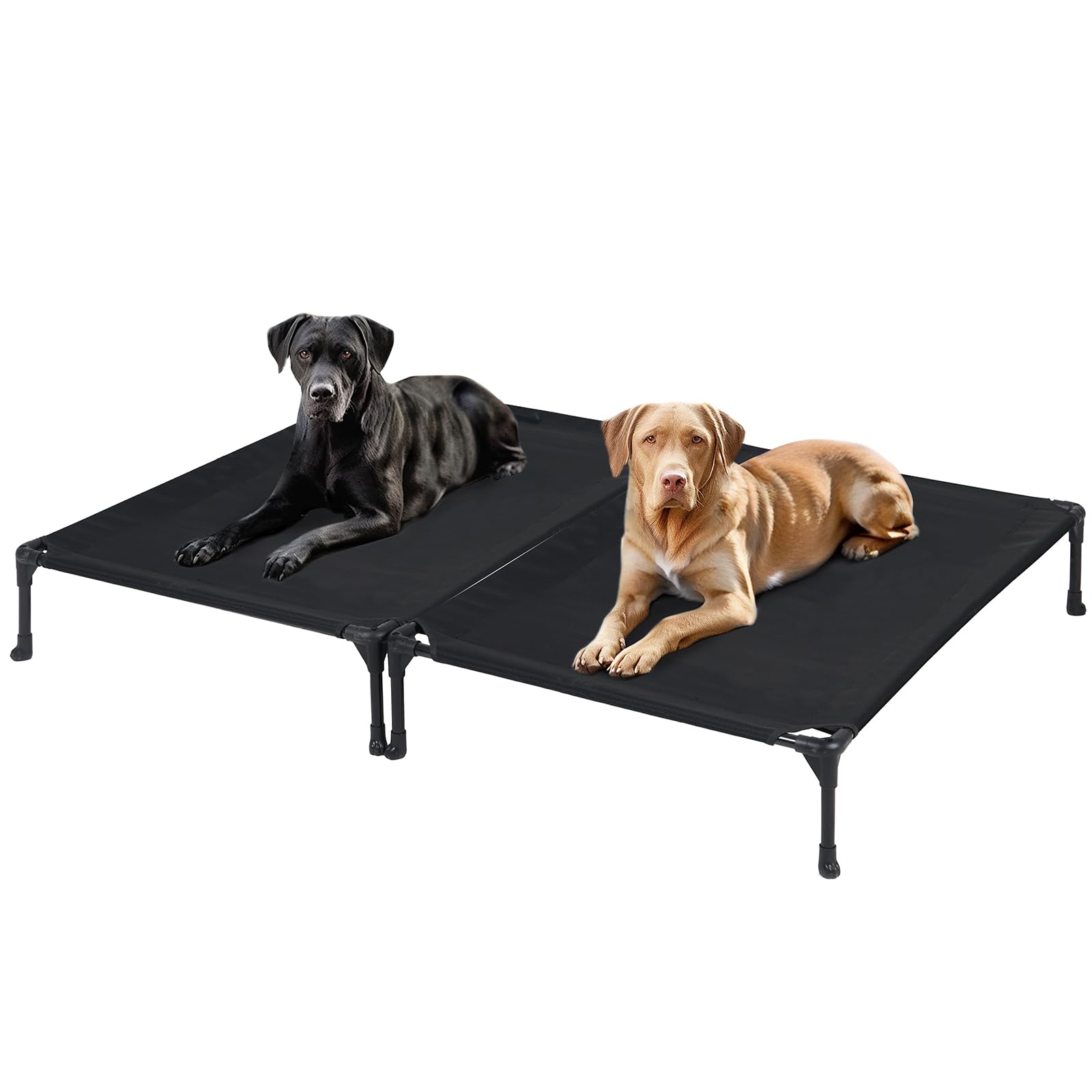 Photo 1 of **************ONLY 1 DOG BED*****************
Veehoo Portable Raised Dog Cot, Cooling Elevated Pet Bed with Washable & Breathable Mesh, No-Slip Feet, Durable Dog Cot for Large Dogs, 42" x 30", Black