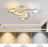 Comely 30W Dimmable Star LED Ceiling Light with Remote White view 6