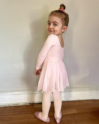 Stelle Ballet Leotards for Girls Long Sleeve Toddler Dance Leotard