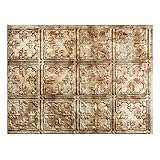Fasade Easy Installation Traditional 10 Bermuda Bronze Backsplash Panel for Kitchen and Bathrooms (18