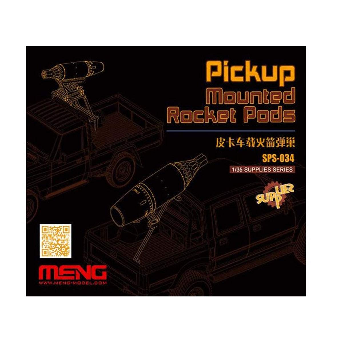 Meng SPS-034 Pickup Mounted Rocket Pods Resin Plastic Model Kit
