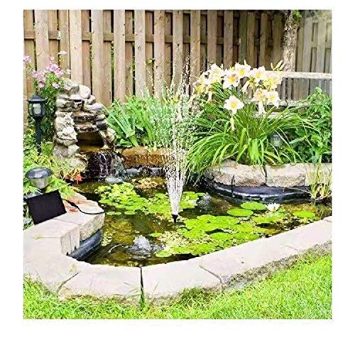bestc 1.8W Solar Fountain Water Pump for Bird Bath Solar Powered Fountains Outdoor Garden Pond Pump for Fish Tank Small Pond Pool Garden and Lawn