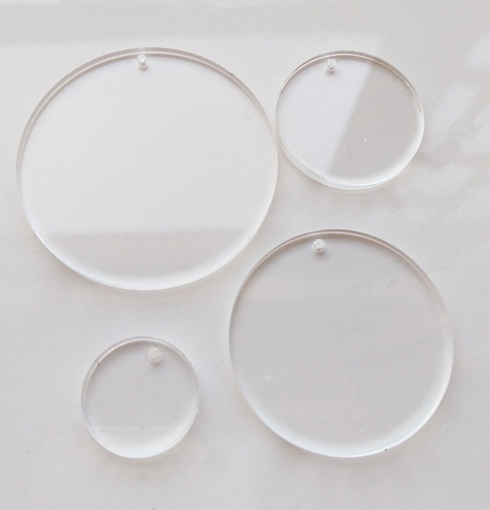 MEYA Set of 15pcs High  Definite Blank Acrylic Discs ,Acrylic  