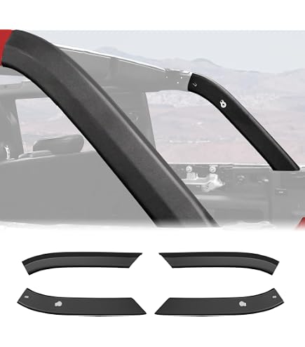D-Pillar Roll Bar Covers For Ford Bronco 4-Door 2021-2024 – Scratch Protection, TPE Matte Finish