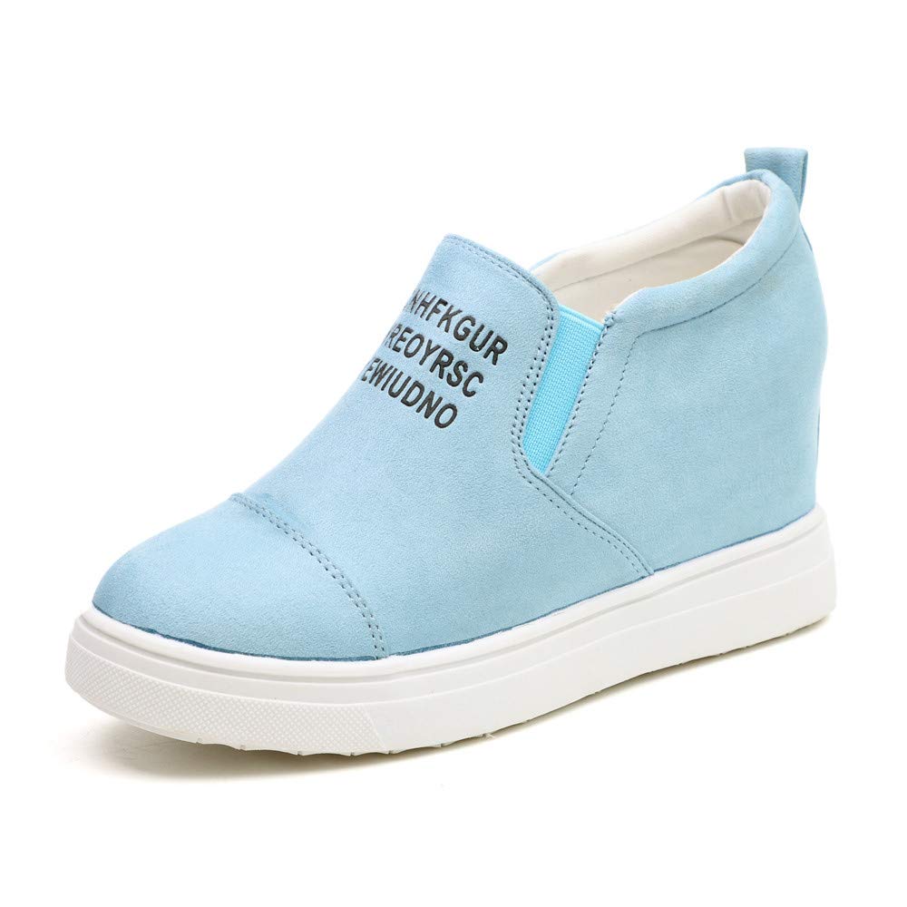 fashion letter slip on wedge sneakers