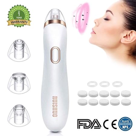 Mitesser Sauger Porenreiniger Pore Blackhead Remover Electric Wiederaufladbare USB with 4 Cleaning Heads für Hautpflege Des G