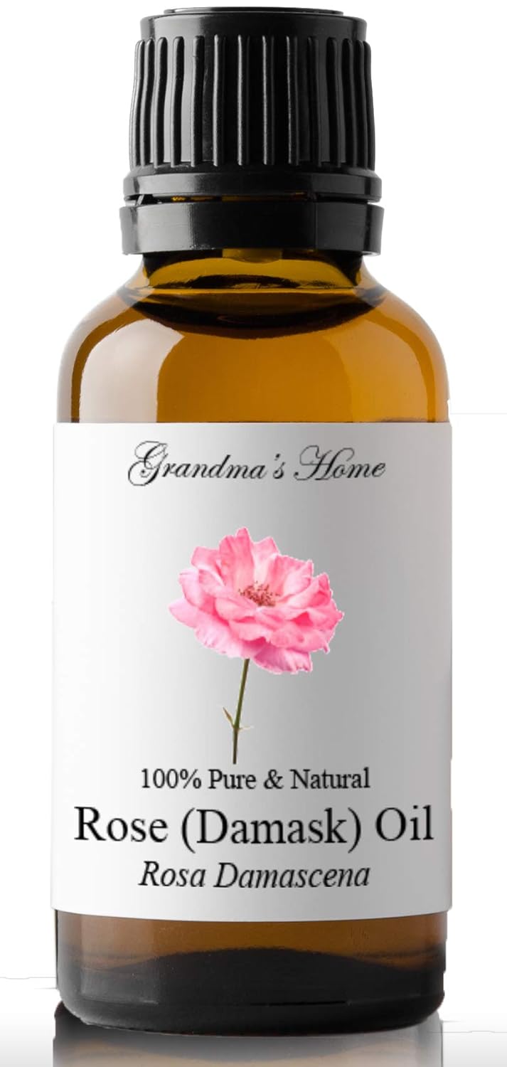 Rose Essential Oil, 100% Pure, Therapeutic Grade Essential Oil - 30 mL (1 fl oz) - Grandma's Home