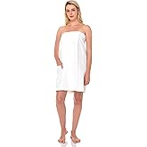TowelSelections Womens Shower Wrap Adjustable Waffle Bath Wrap Spa Cover-up