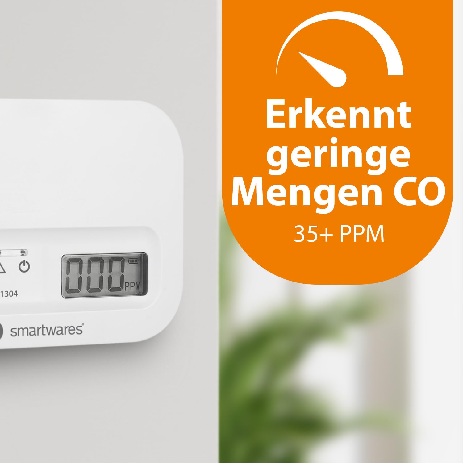 Smartwares Kohlenmonoxid melder, 10 Jahre Sensor, 1.5 Testsieger Wertung, mit Display und Testknopf - FGA-13041 3