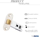 XFORT Nickel Plated Radius Tubular Latch 75mm for Internal Wooden Doors view 3