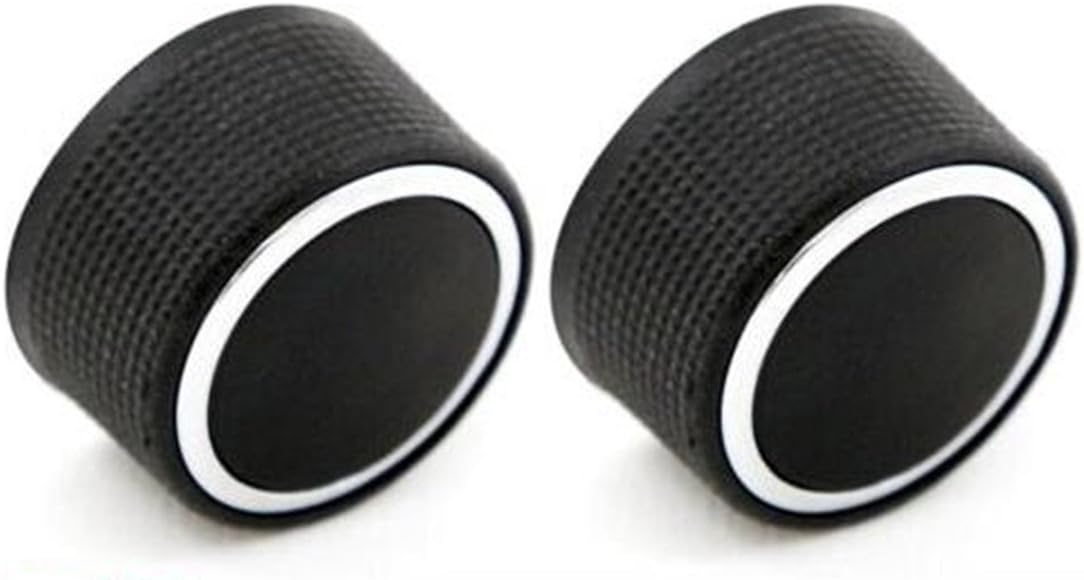 2 Rear Control Knobs Audio Radio for 07-13 Buick Escalade Enclave Tahoe Chevrolet GMC Pair Set 22912547 (Black): Automotive