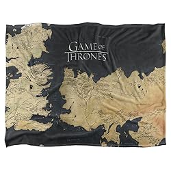 Game of Thrones Blanket, 60"x80" Westeros Map Silky