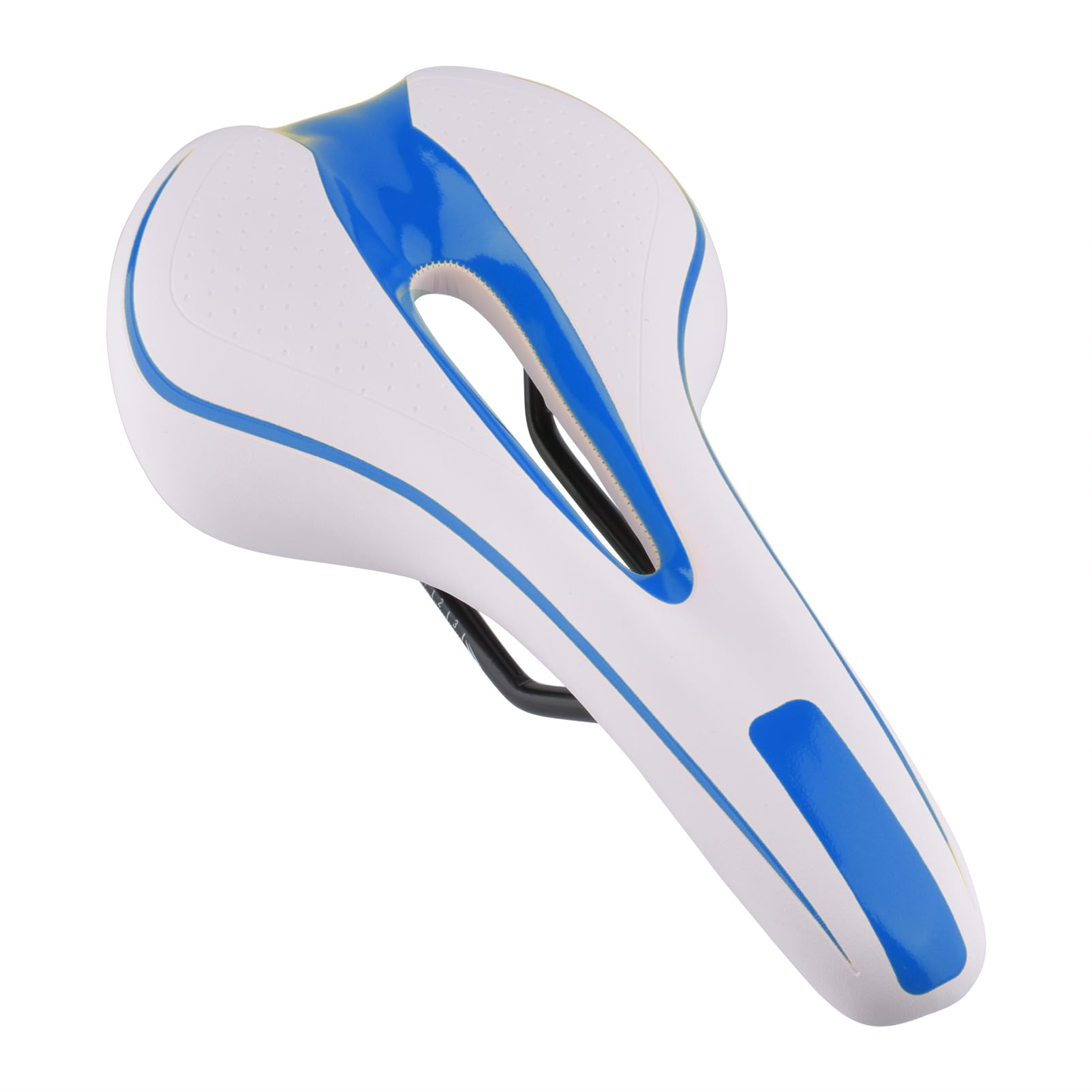 Sbeite Durable Mountain Bike Saddle White Blue