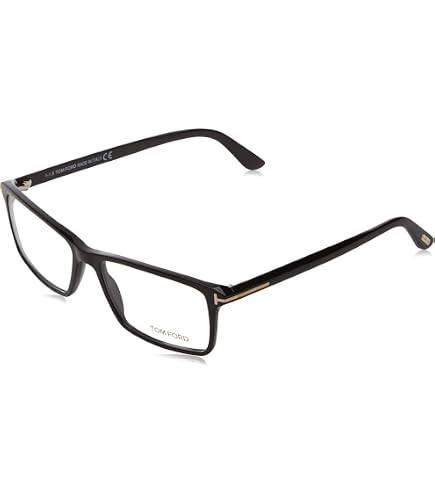 Amazon.com: TOM FORD Men's TF 5408 001 Black Clear Rectangular