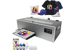 Fynqil A4 DTF Printer Transfer Printing Machine for DIY T-Shirts L805 T Shirt Maker White Ink Circulation (A4 Printer+Softwar