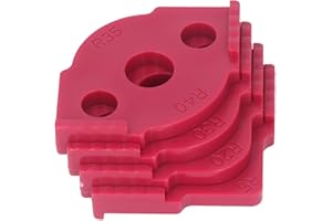 Rounded Corner Template, Easy To Use 8 Specifications 4 Pcs Corner Radius Jig ABS for Woodworking, Routing Rounded Corners Ro