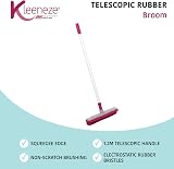 Kleeneze Rubber Cleaning Broom with 1.2m Telescopic Handle Pink Grey view 2
