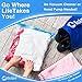 Travel Space Saver Bags (Includes Luggage Tag & Shoe Bag) Roll-Up Compression Storage Bags for Clothes (No Vacuum Needed) Packing Organizers for Travel and Home Storage. By Solse