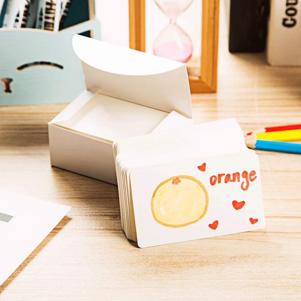 Blank Kraft Paper Business Cards, 400PCS Study Cards Stock Message Card