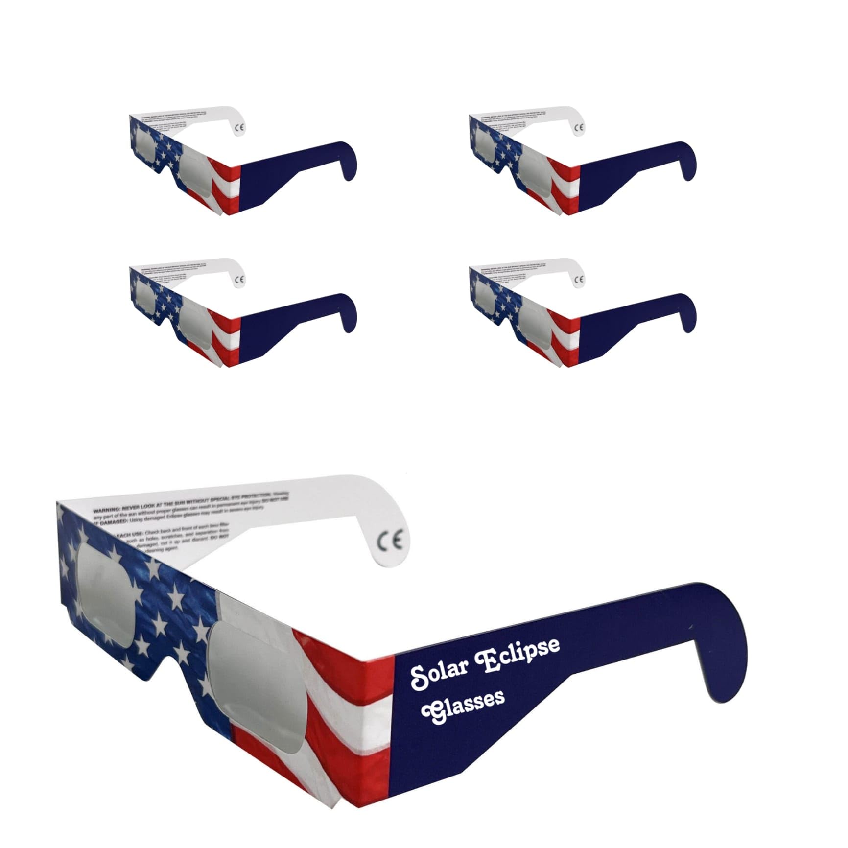 Photo 1 of *BUNDLE OF 5* GottaHaveit Solar Eclipse Glasses, Safe for Direct Sun & Solar Eclipse Viewing, April 2024 Eclipse. AAS Approved. ISO 12312-2 (5)