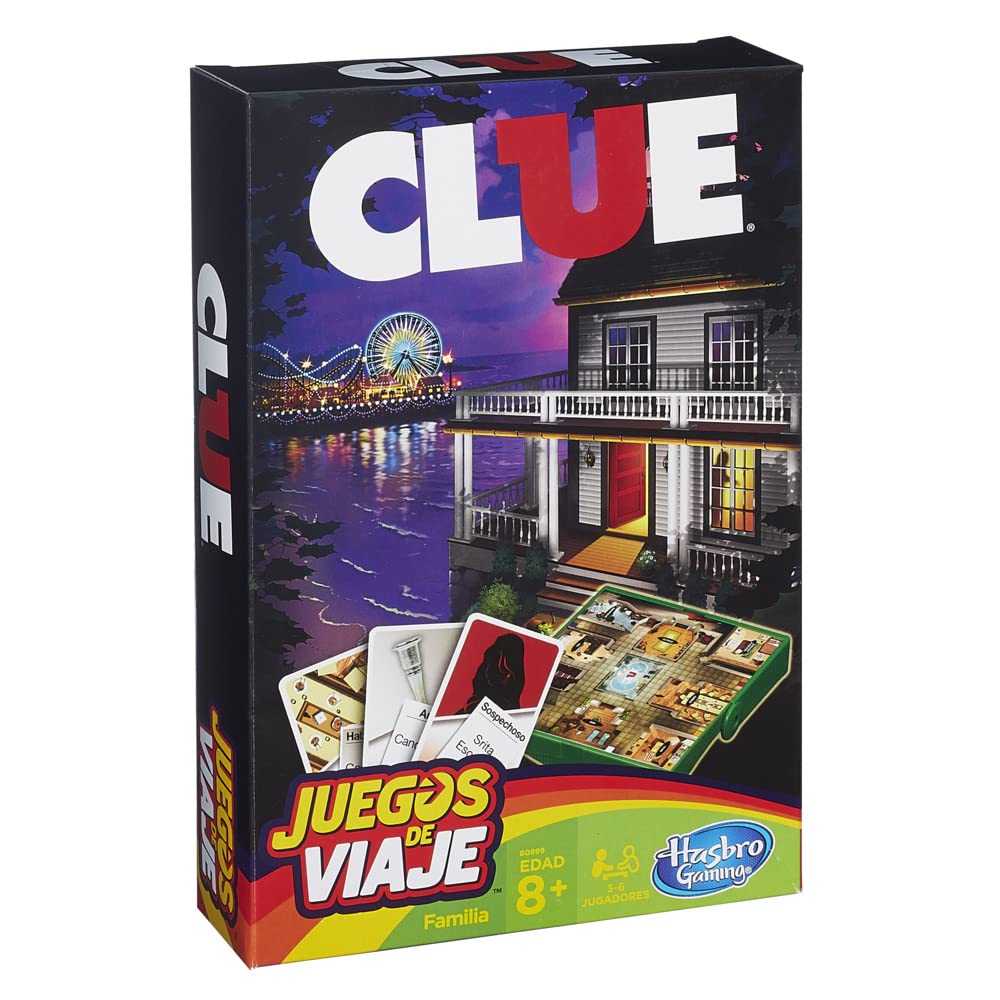 Hasbro Gaming Clue Grab and Go Game (Travel Size)