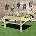 Giantex Garden Raised Bed Wood Flower Elevated Gardening Planter w/ 2 Side Platforms Plant Workstation