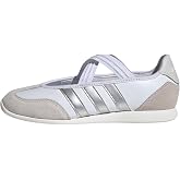 adidas Women's Barreda Mary Jane Sneakers | Ballerina-Style Shoes, Low-Profile, T-Toe, Elastic Closure, Leather Upper, Rubber Outsole, Regular Fit, For Everyday Wear