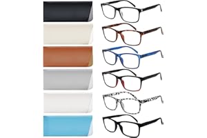 SIGVAN 6 Pack Reading Glasses for Women Men Blue Light Blocking,Spring Hinge Anti Eyestrain/Glare Computer Readers (6 Mix, 1.50)