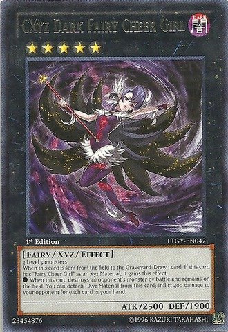 Yu-Gi-Oh! - CXyz Dark Fairy Cheer Girl (LTGY-EN047) - Lord of the Tachyon Galaxy - Unlimited Edition - Rare