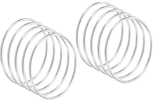 PATIKIL 2.6 Inch Dream Catcher Rings, 20 Pcs Metal Macrame Wreath Floral Round Ring Hoop for Christmas Decor Home Car DIY Cra