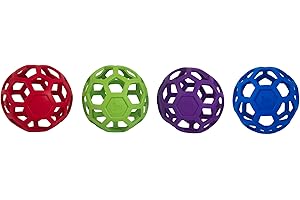 JW HOL-EE RPLLER Original Treat Dispensing Dog Ball - Hard Natural Rubber - Assorted Colors