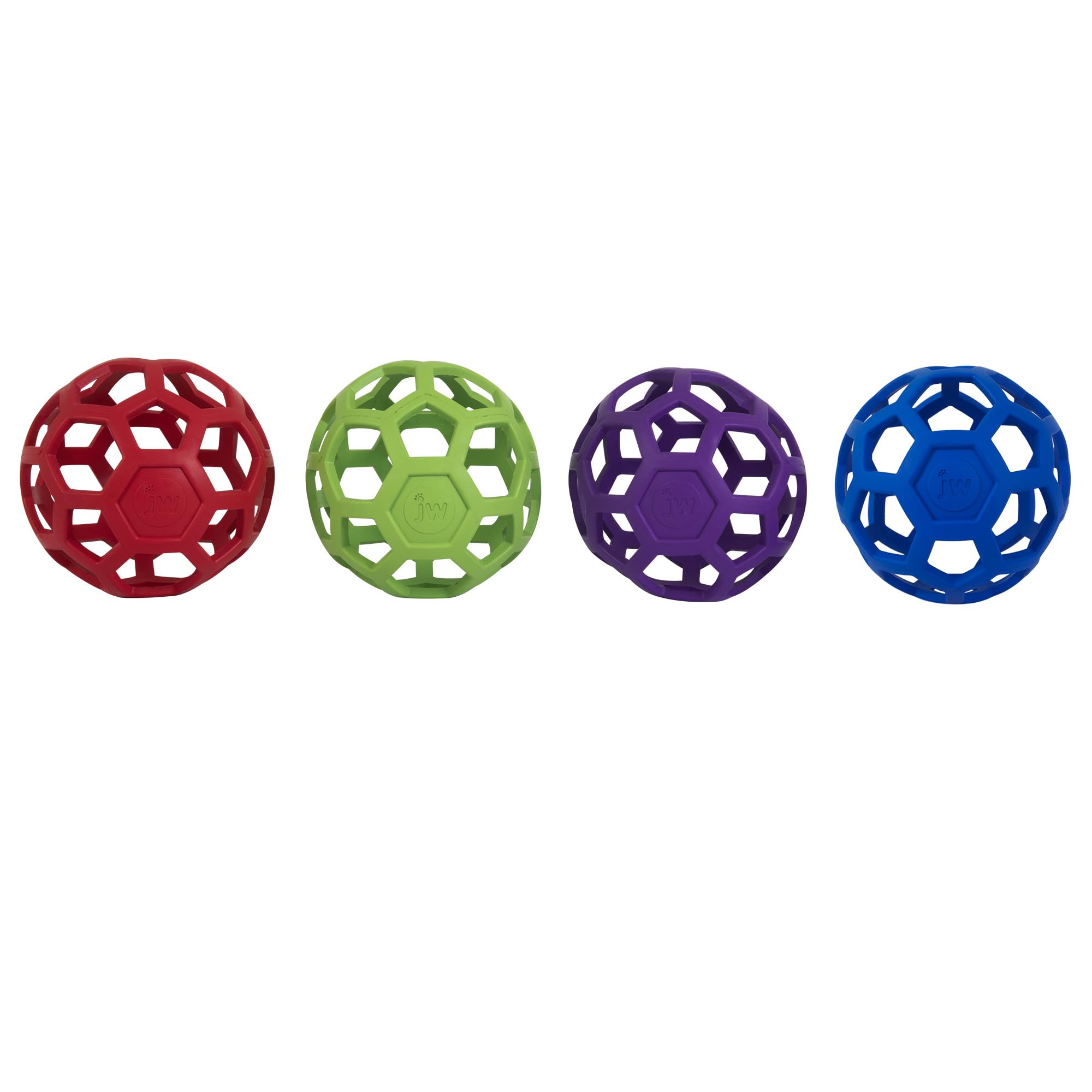 Photo 1 of JW Pet Hol-ee Roller Dog Toy Puzzle Ball, Natural Rubber, Extra Large (7.5 Inch Diameter), Colors May Vary
