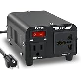 Yinleader 300W 110V to 220V Voltage Converter Step Up Transformer | Power Converter for use in the US for European and Asian Household 220V/230V/240V appliances (VTUS-300)