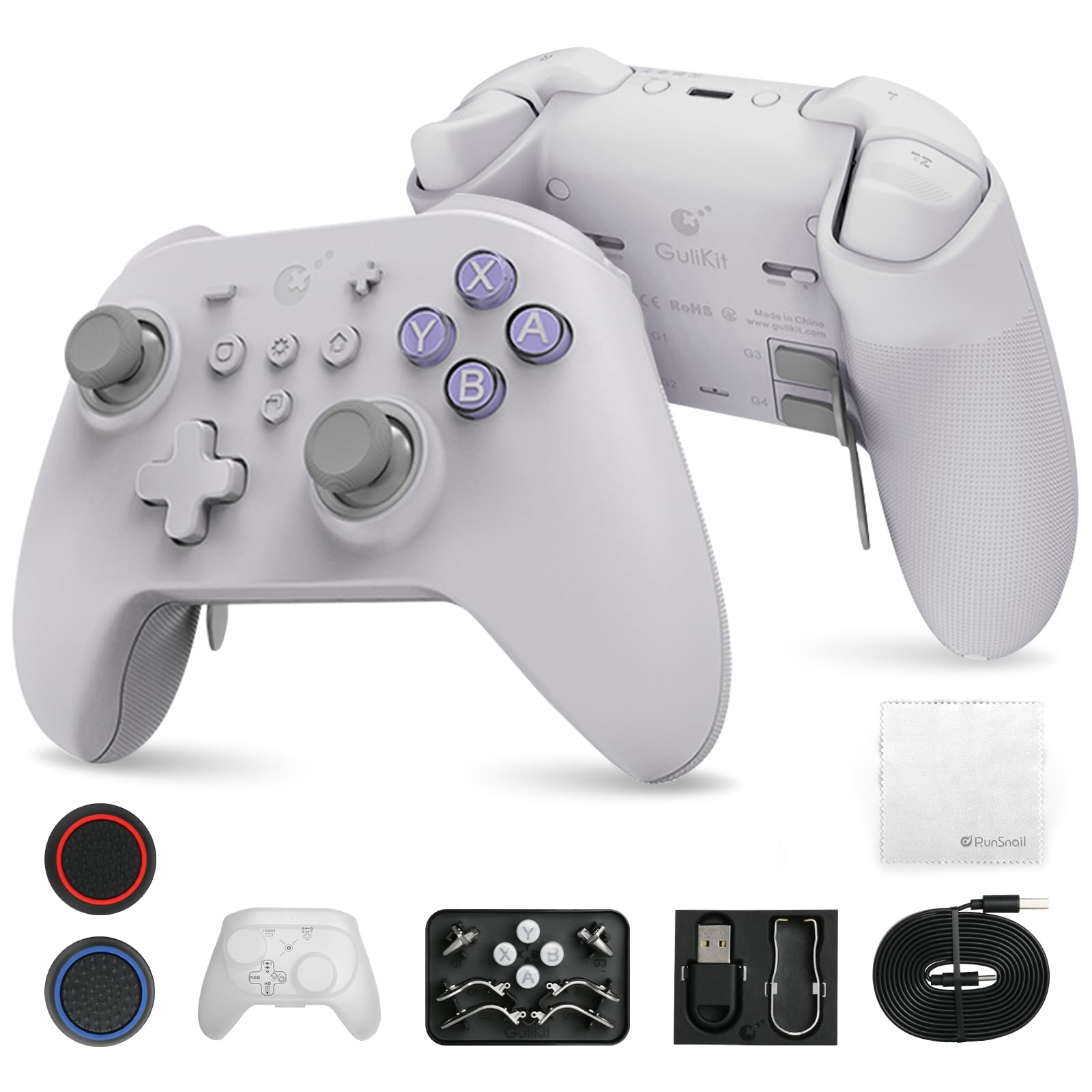GULIKIT KingKong 2 Pro Draadloze Controller – Hall-effect Joystick, Geen Drift, Geen Dode Zone, APG, Compatibel Met Switch/PC/Android/Mac/iOS