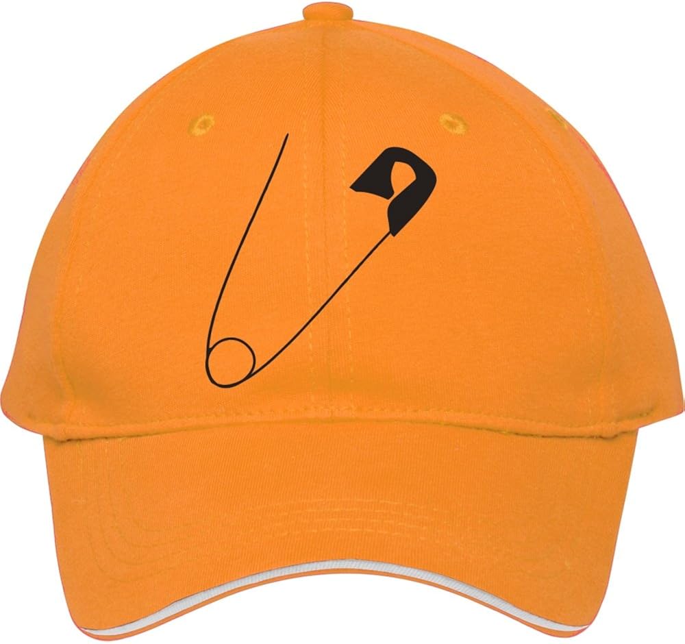 New Male/female Safety Pin Adjustable Snapback Baseball Hat