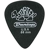 Dunlop 488R.88 Tortex Pitch Black, .88mm, 72/Bag