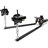 XtremepowerUS 1,000 lb Weight Distribution Hitch with Sway Control, Heavy Duty Trailer Towing Equalizer Kit, 2-Inch Shank for RV &amp; Travel Trailers