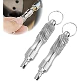 2 PCS Valve Stem Removal Tool &amp; Valve Core Tool - Tire Valve Stem Tool | Stainless Steel Tire valve core removal tool Portable Valves Core Disassembly Repair Tools for Bicycle Car Motorcycle Repair