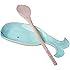 Two's Company 51282 Whale Spoon Rest with Spoon, Aqua