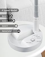 UN Desk Fan Air Circulator USB Battery Powered Remote 4 Speed view 6